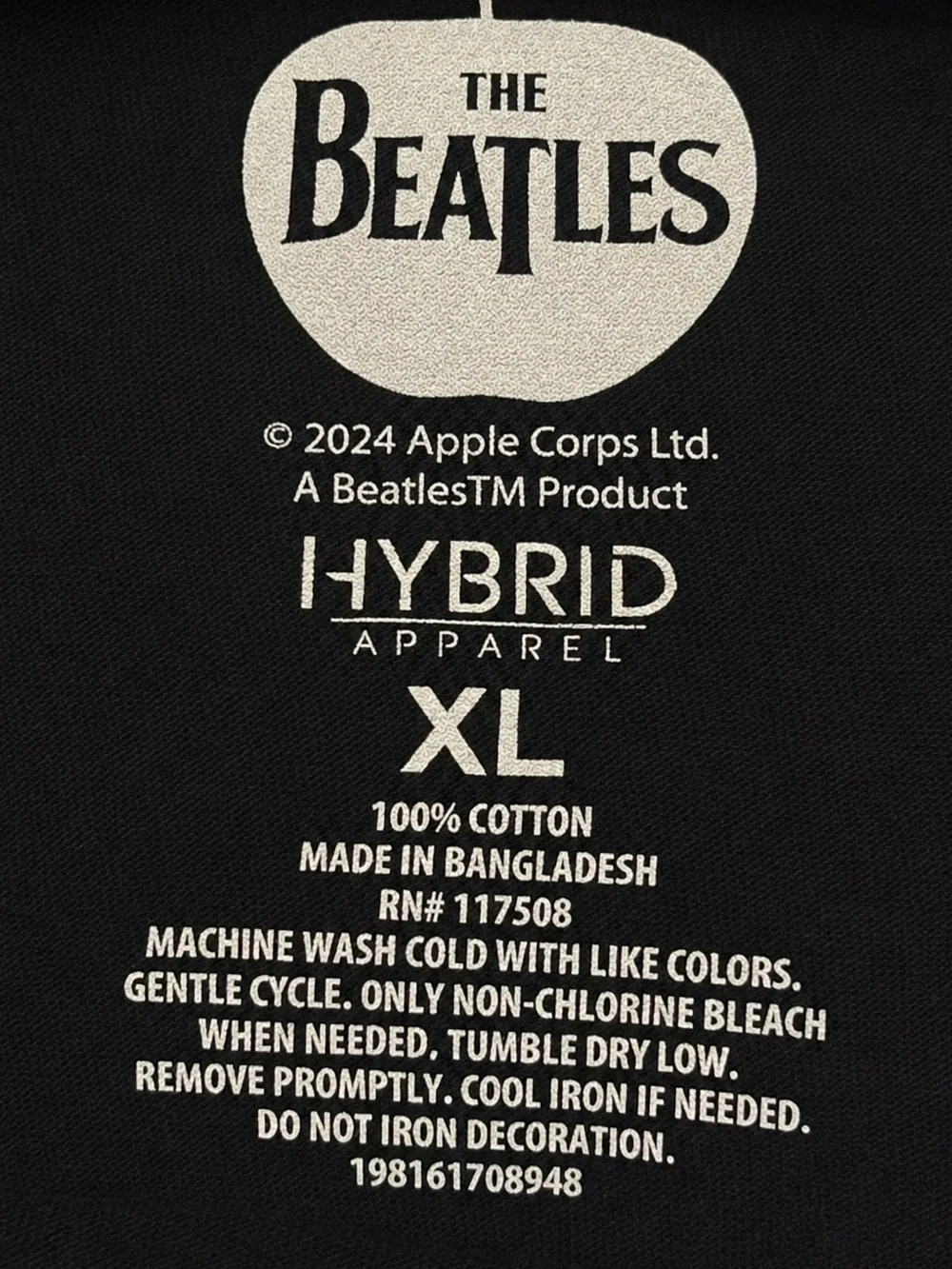 Hybrid Apparel Black Beatles Abbey Road Graphic Tee